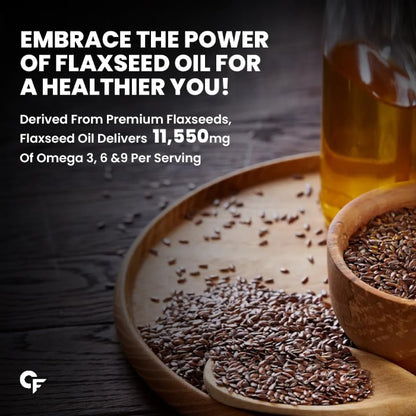 Cold-Pressed Flaxseed Oil 11500 mg | 33 Servings | 500ml