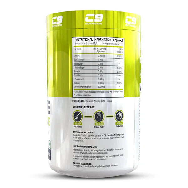 C9 Nutrition Creatine 250Gm