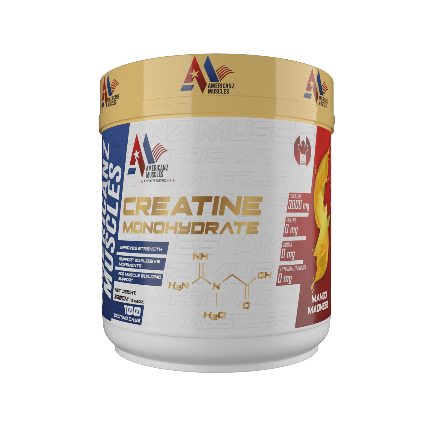 AMERICANZ MUSCLES CREATINE MONOHYDRATE 300GM-7