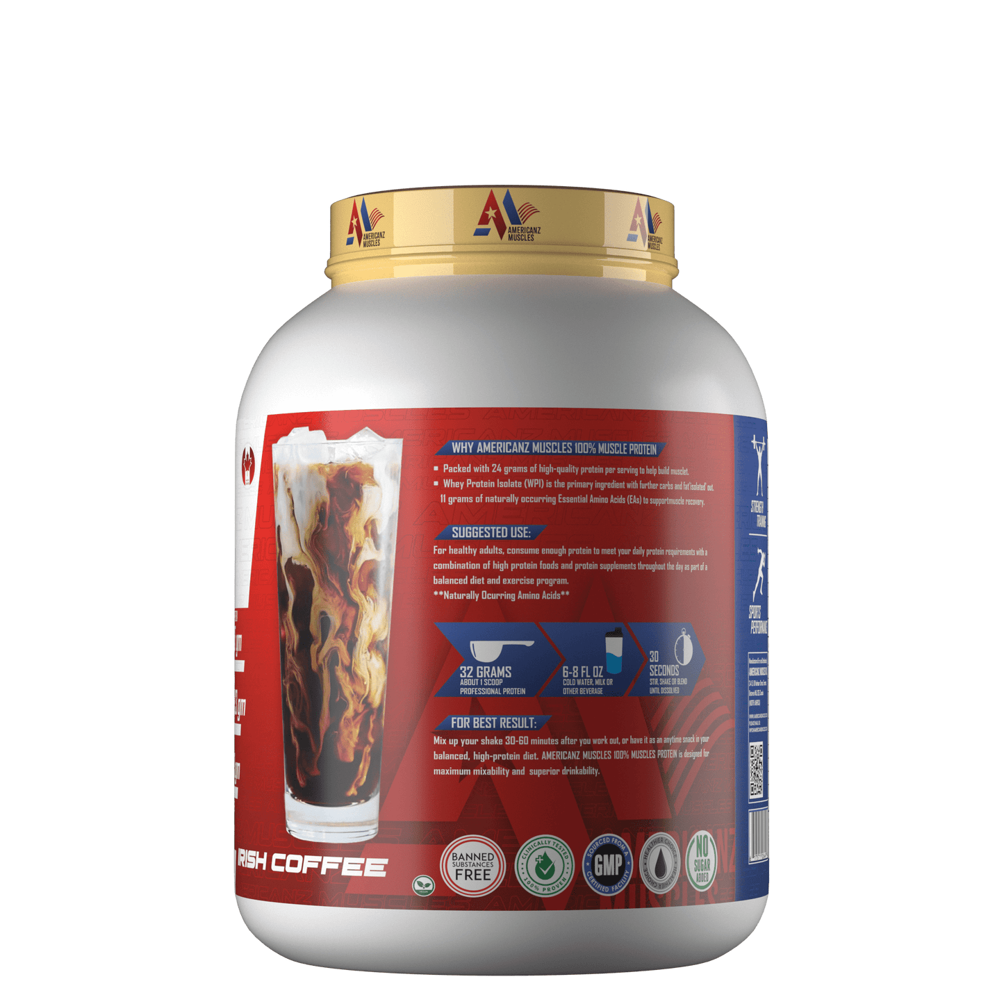 AMERICANZ MUSCLES WHEY PROTEIN 5LBS-2