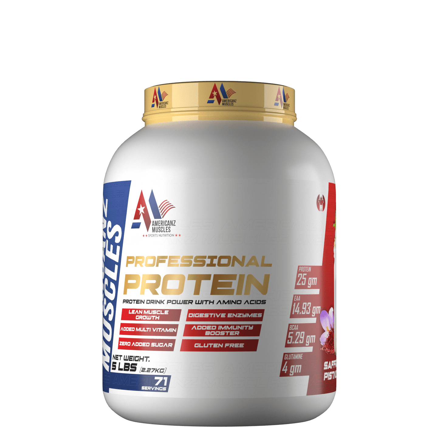 AMERICANZ MUSCLES WHEY PROTEIN 5LBS-4