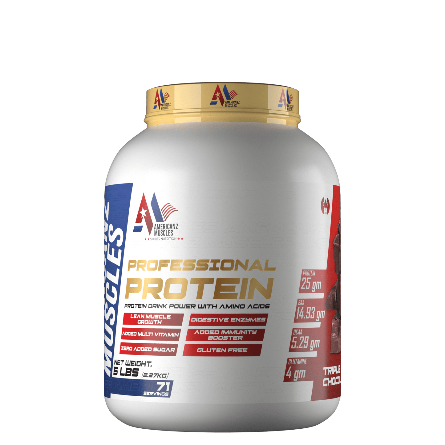 AMERICANZ MUSCLES WHEY PROTEIN 5LBS-7