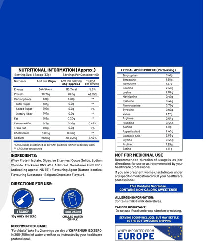C9 Nutrition ISO Zero Protein 2Kg Offers 6