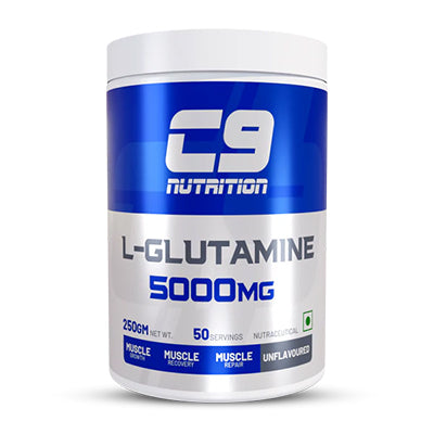 C9 Nutrition L-Glutamine Powder 250g | 50 Servings |-1