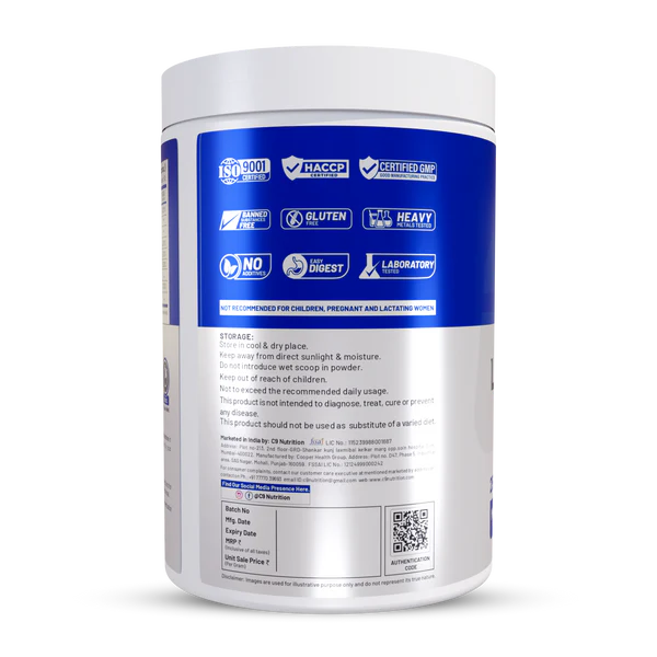 C9 Nutrition L-Glutamine Powder 250g | 50 Servings |-2
