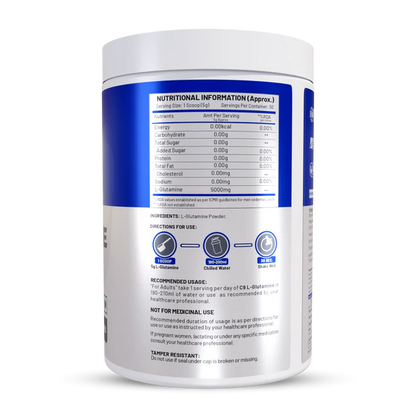 C9 Nutrition L-Glutamine Powder 250g | 50 Servings |-3