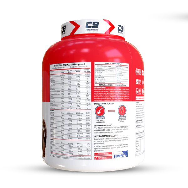 High-Calorie Protein Gainer C9 Nutrition 5Kg