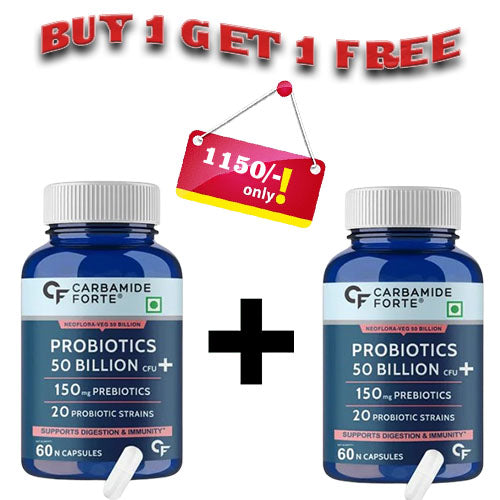 Carbamide Forte Probiotics Supplement 60 Veg Capsules Offers-1