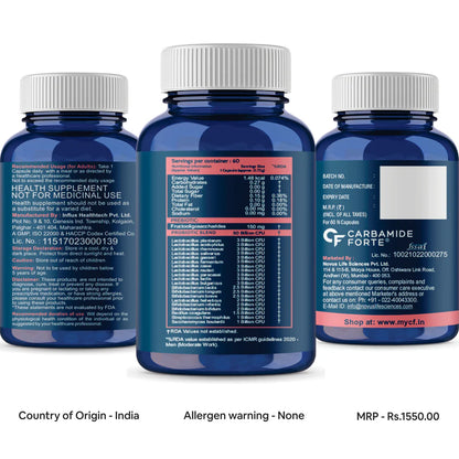 Carbamide Forte Probiotics Supplement 60 Veg Capsules Offers-9