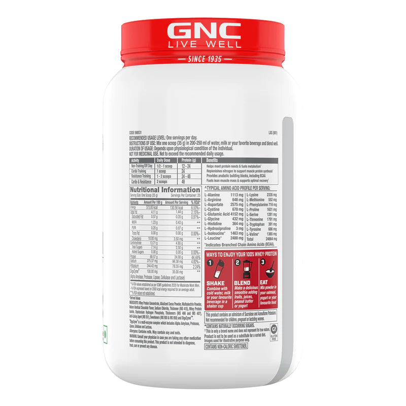 Protein Supplement for Muscle Gain GNC 2Lbs