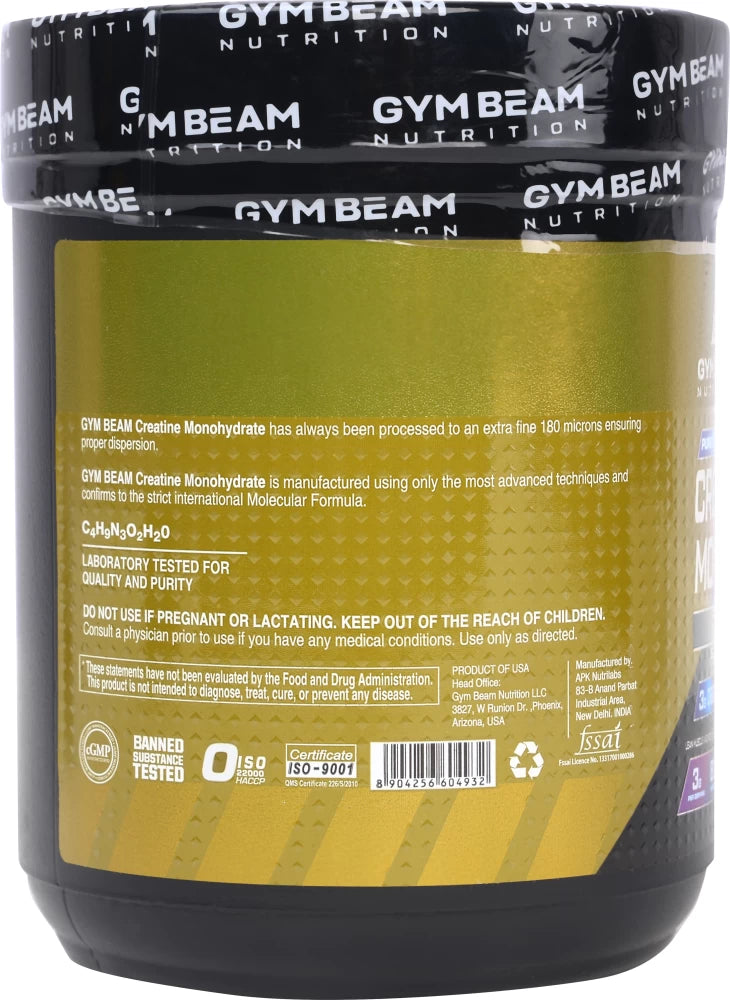 GYM BEAM Nutrition Creatine Monohydrate 250G