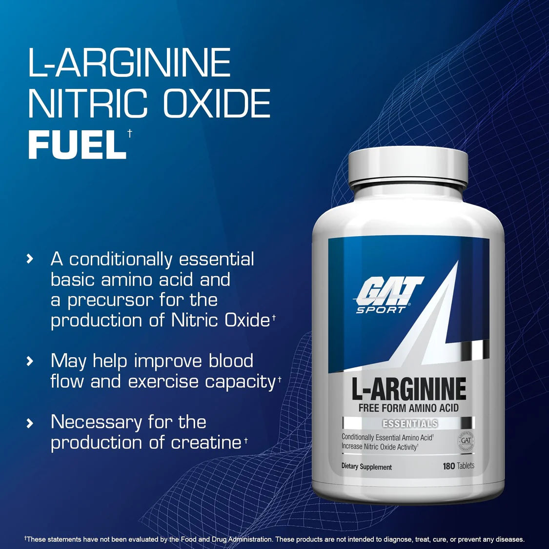 Gat L-Arginine 180 Tablets-2