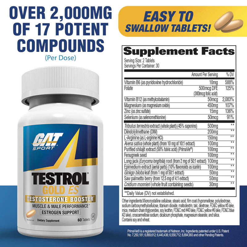 Gat Sport Testrol Gold ES 60 Tablets-5