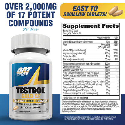 Gat Sport Testrol Gold ES 60 Tablets-5