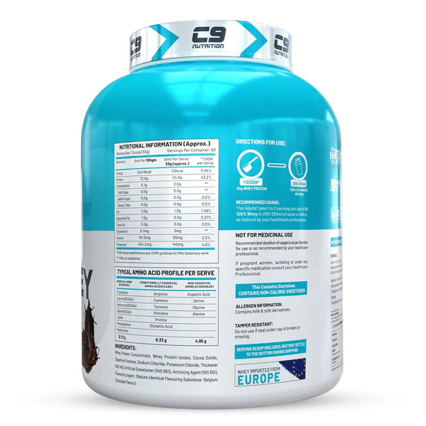 C9 NUTRITION 100% WHEY PROTEIN POWDER 2KG