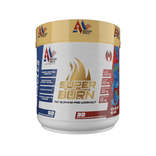 American Muscles Super Burn Fat Burning Pre Workout 300Gm – Energy & Fat Loss Formula