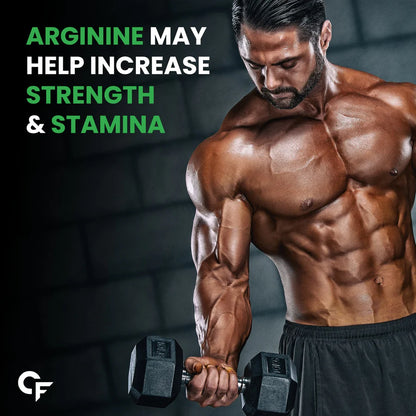 Carbamide Forte L Arginine 1000mg Supplement | Supports Nitric Oxide Production | Nitric Oxide supplements For Men and women | Extra Strength | Muscle relaxation | 120 Veg Capsules