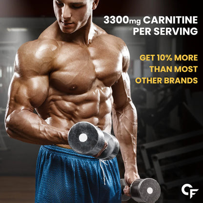 Carbamide Forte L Carnitine Liquid 3300mg | L-Carnitine Supplement For Men & Women | Liquid L Carnitine Pre Workout, Intra Workout & Post Workout Supplement With 3300 mg Per Serving With Added Vitamins | L-Carnitine Mango Flavour With 30 Servings - 450ml