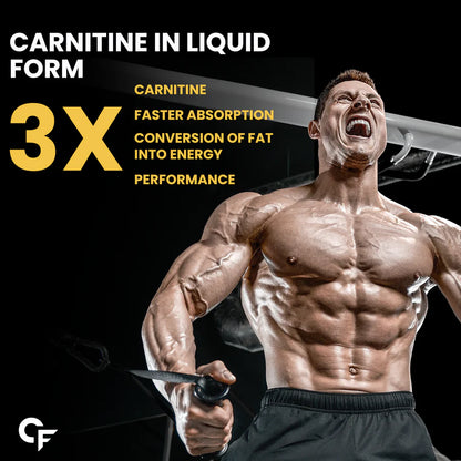 Carbamide Forte L Carnitine Liquid 3300mg | L-Carnitine Supplement For Men & Women | Liquid L Carnitine Pre Workout, Intra Workout & Post Workout Supplement With 3300 mg Per Serving With Added Vitamins | L-Carnitine Mango Flavour With 30 Servings - 450ml