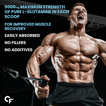 Carbamide Forte L Glutamine Powder | Glutamine Supplement for Men | Unflavored - 250 Grams