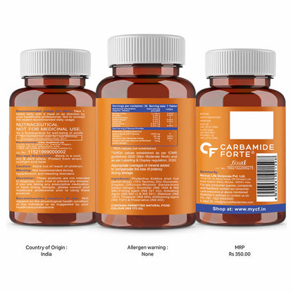 Carbamide Forte Japanese Reduced L Glutathione 500mg Tablets with Vitamin C from Amla Extract | Combo Pack for Skin Health – 30 Veg Tablets Each