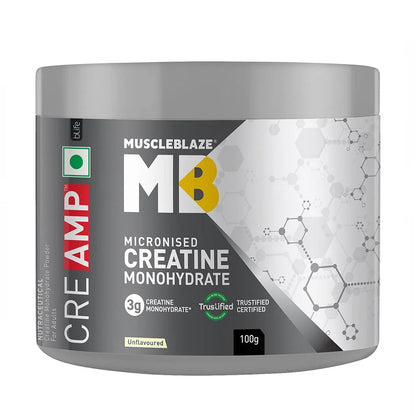 MuscleBlaze Micronised Creatine Monohydrate CreAMP Powder-1