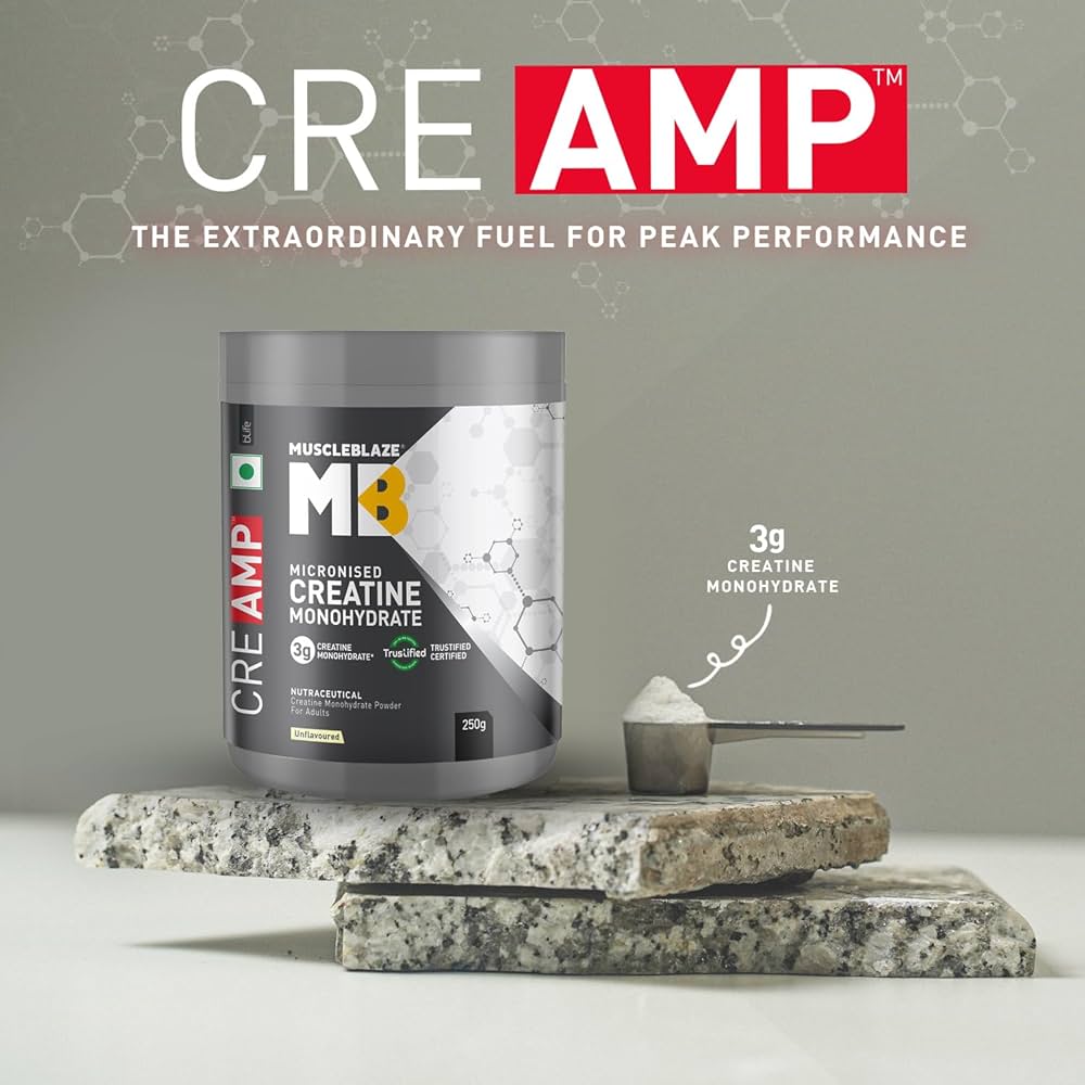 MuscleBlaze Micronised Creatine Monohydrate CreAMP Powder - 2