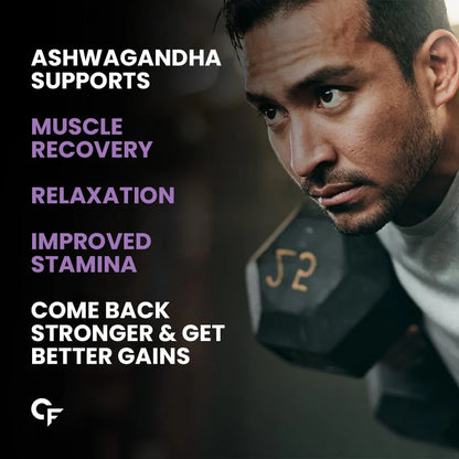 Carbamide Forte Organic Ashwagandha 1000mg Tablets | Stress & Anxiety Relief Tablets |Ashwagandha Powder tablet 1000 mg | Rejuvenates Mind & Body - 60 Organic Ashwagandha Tablets