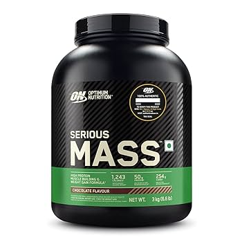 Optimum Nutrition Serious Mass Weight Gainer – Chocolate Flavour, High-Calorie Protein Supplement-1