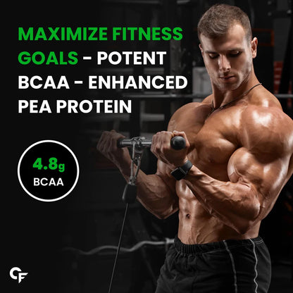 Carbamide Forte Pea Protein Isolate 30g per serving | Plant based Protein Powder Isolate with 4.8g BCAA | 100% Pure Unflavoured Plant Pea Protein Powder - 500g