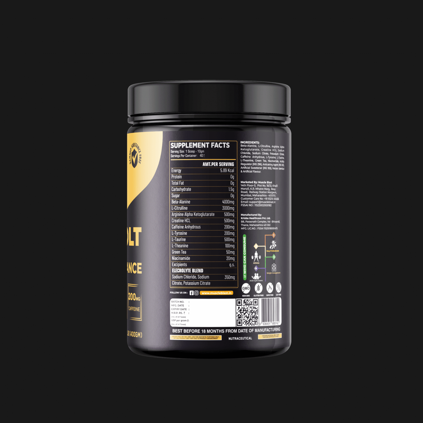 ThunderVolt Pre-Workout