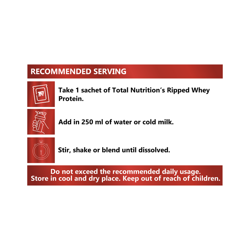 Total Nutrition Ripped Whey 4.4 Lb