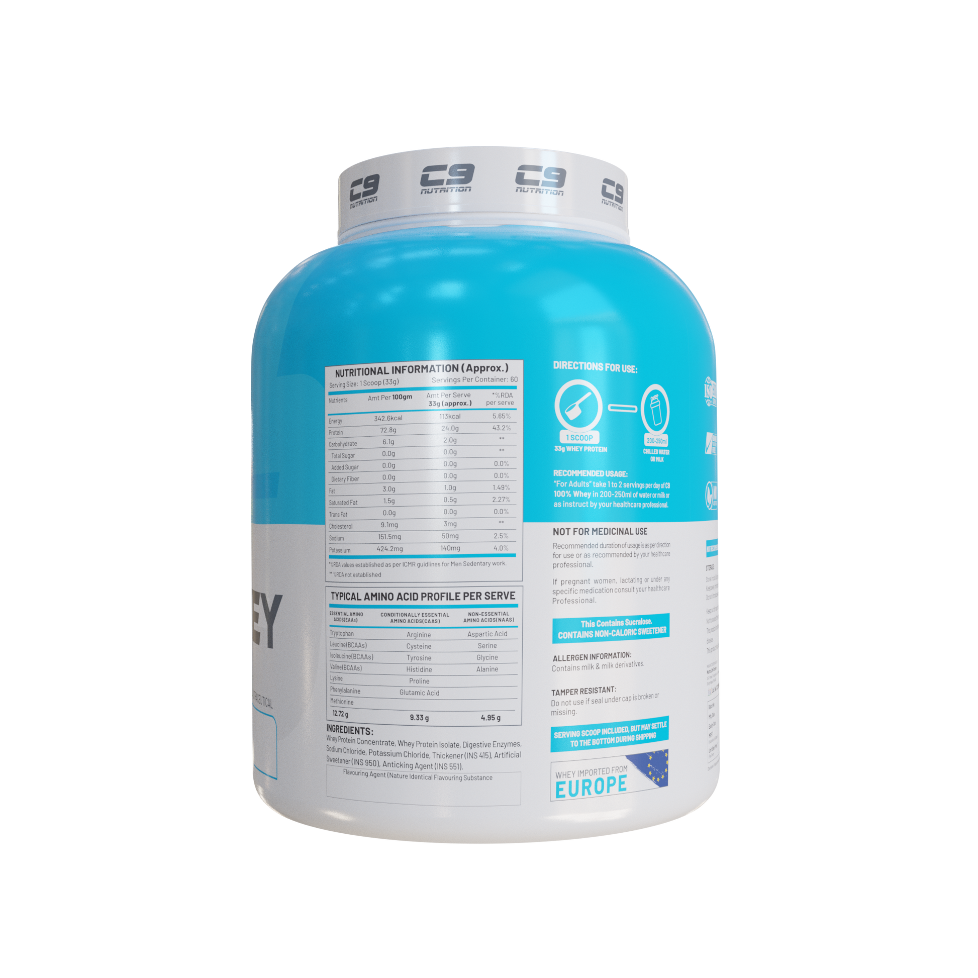 C9 Nutrition 100% Whey Protein 2Kg