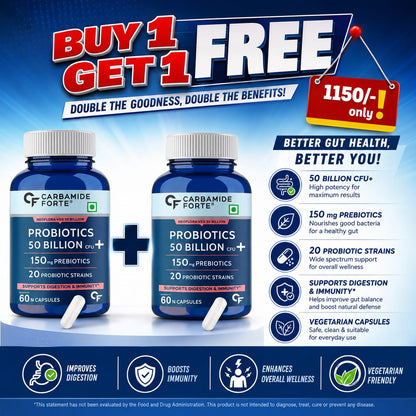 Carbamide Forte Probiotics Supplement 60 Veg Capsules Offers