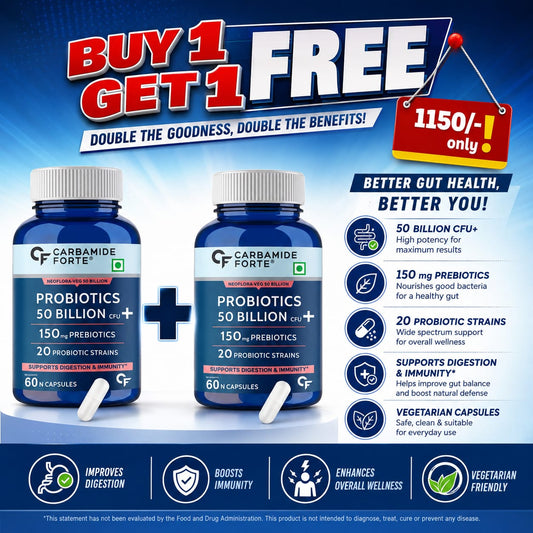 Carbamide Forte Probiotics Supplement 60 Veg Capsules Offers