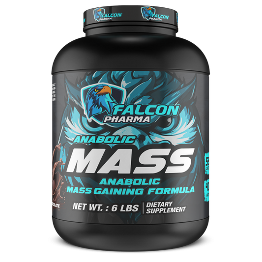 Falcon Pharma Anabolic Mass – High-Calorie Mass Gaining Formula 6Lbs Chocolate Flavour
