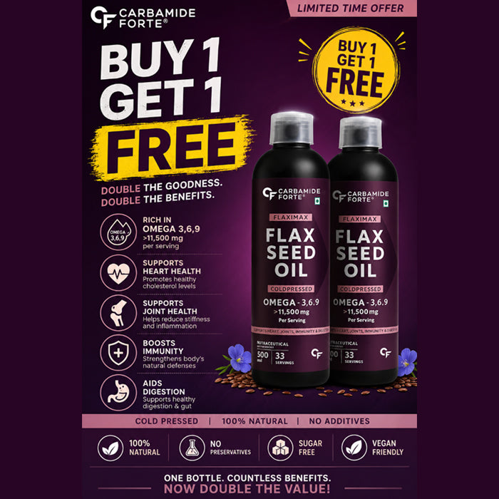 Cold-Pressed Flaxseed Oil 11500 mg | 33 Servings | 500ml