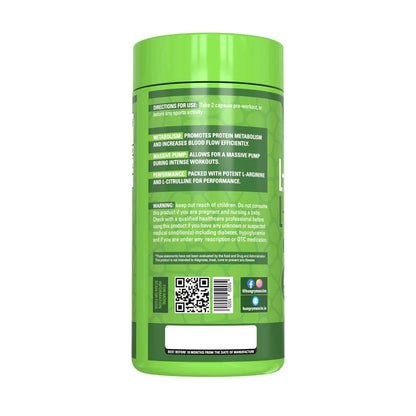 Hungry Muscles L-Arginine + L-Citrulline Nitric Oxide Booster 120 Capsules