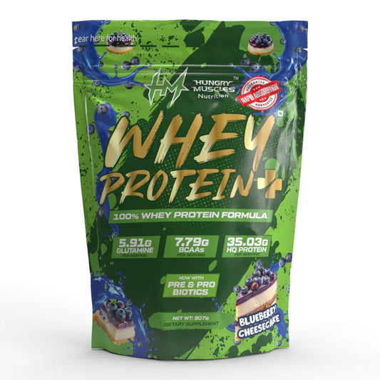 Hungry Muscles Whey Protein+ – High Protein Supplement for Muscle Growth – 1Kg