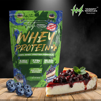 Hungry Muscles Whey Protein+ – High Protein Supplement for Muscle Growth – 1Kg