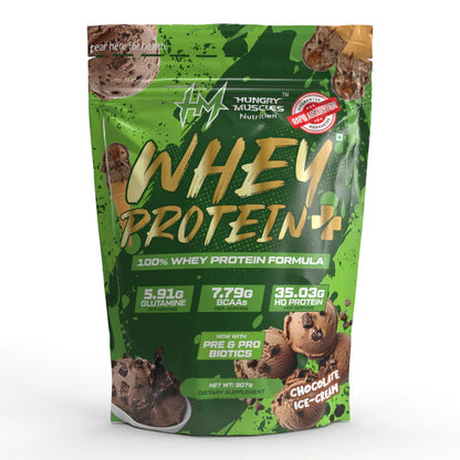 Hungry Muscles Whey Protein+ – High Protein Supplement for Muscle Growth – 1Kg