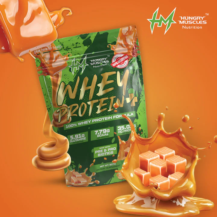 Hungry Muscles Whey Protein+ – High Protein Supplement for Muscle Growth – 1Kg