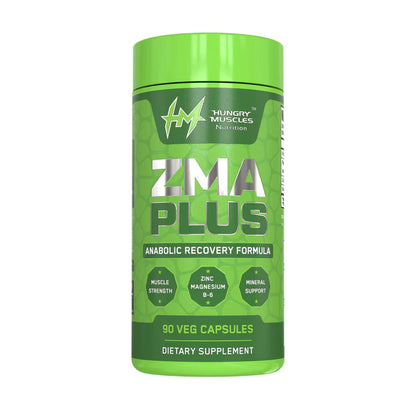 Hungry Muscles ZMA Plus – Zinc, Magnesium, Vitamin B6 & Boron – 90 Veg Capsules (30 Servings)